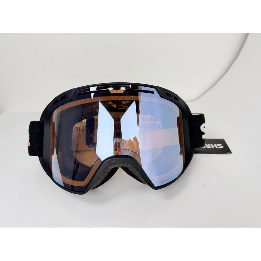 SHRED Optics Amazify Ski‎ Goggles Black CBL Plasma Mirror NoDistortion